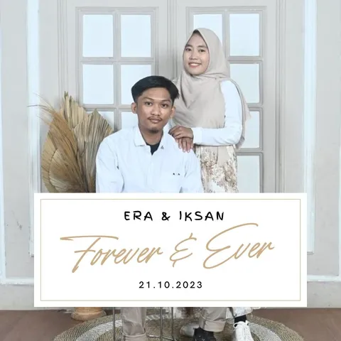 Foto sampul undangan Iksan & Era