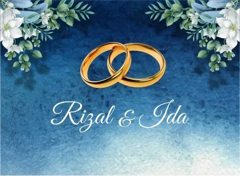 Foto sampul undangan Ida & Rizal