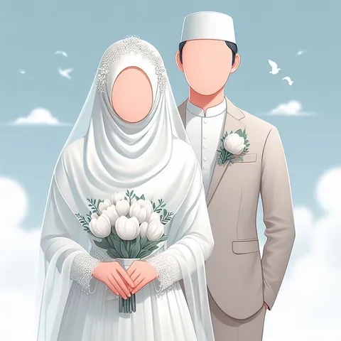 Foto sampul undangan Putri & Manno