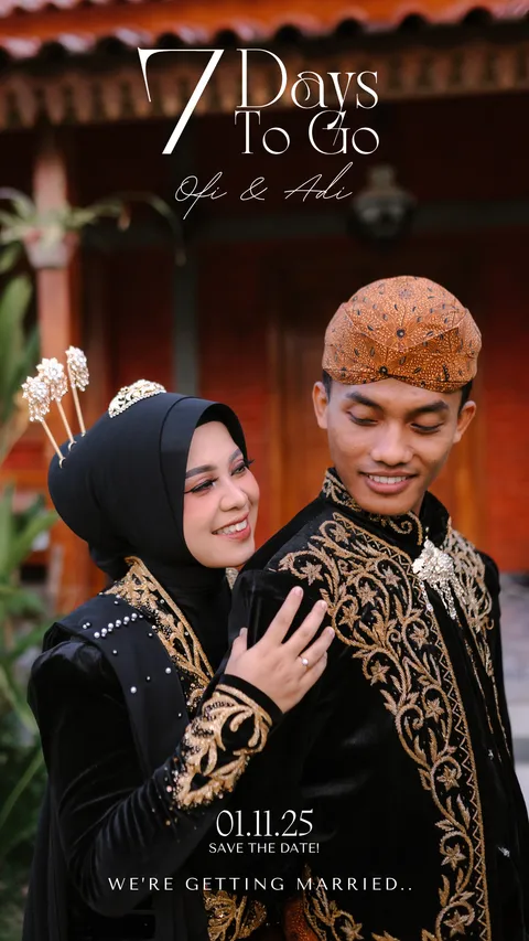 Foto sampul undangan Adi & Ofi