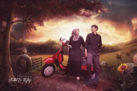 Foto sampul undangan Adel & Kiki