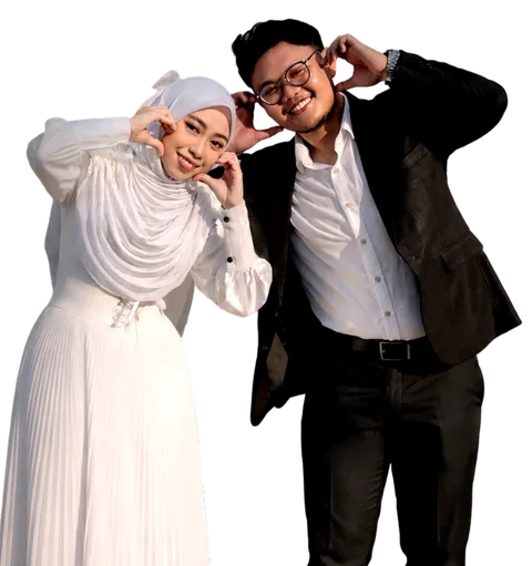 Foto sampul undangan Hanif & Tazkiya