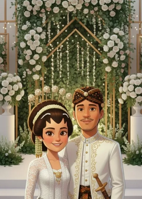 Foto sampul undangan Rizkia & Annisa