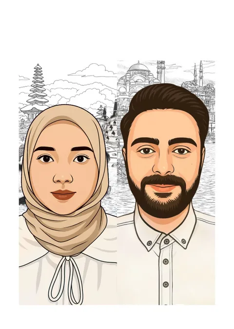 Foto sampul undangan Samet & Dilla