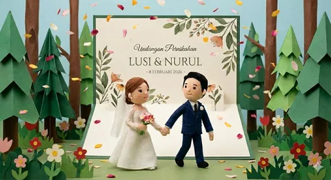 Foto sampul undangan Nurul & Lusi