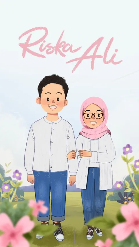 Foto sampul undangan Ali & Riska