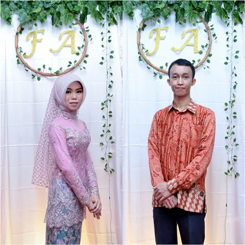 Foto sampul undangan Arif & Filah