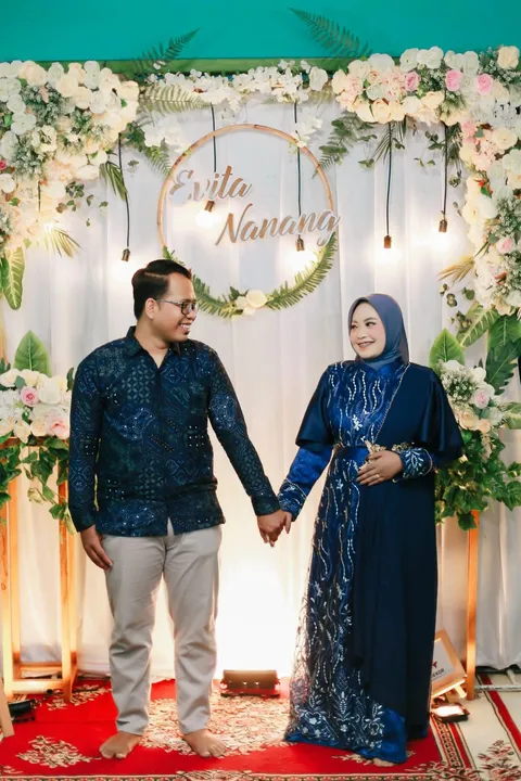 Foto sampul undangan Nanang & Evita