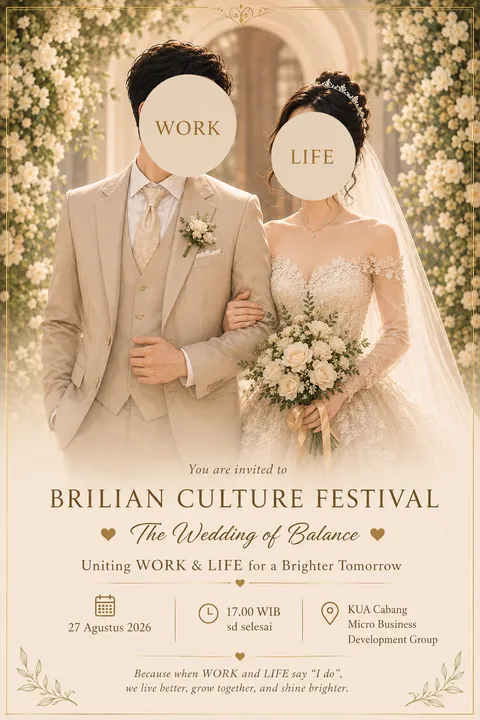 Foto sampul undangan Life & Work