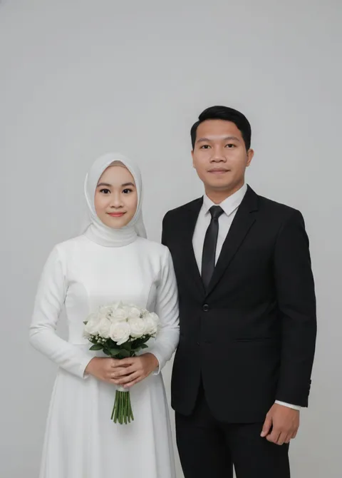 Foto sampul undangan Wiwin & Ahdar