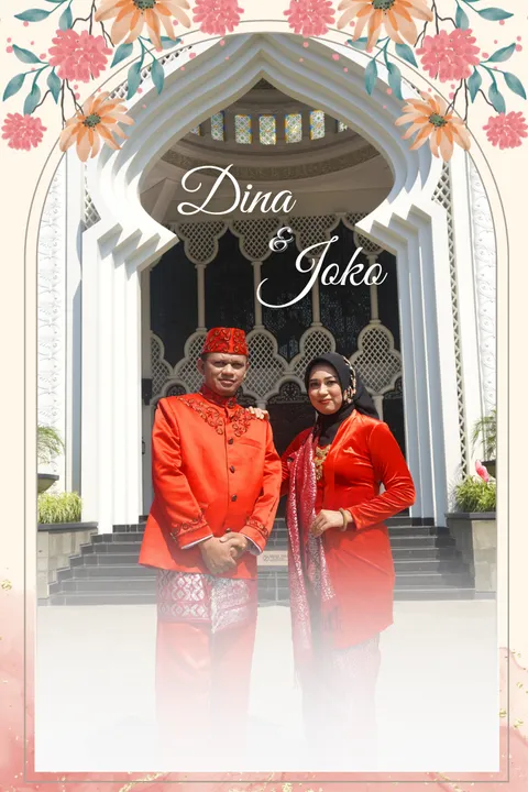 Foto sampul undangan Joko & Dina