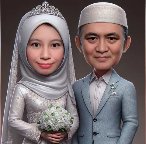 Foto sampul undangan Hanif & Ida