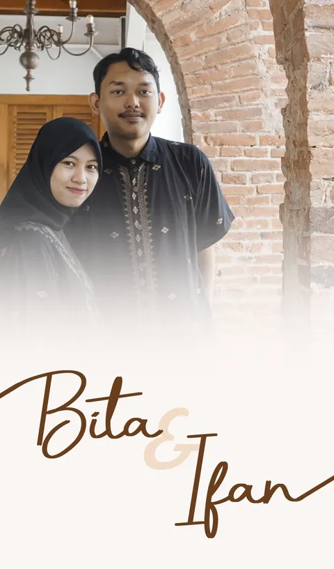 Foto sampul undangan Ifan & Bita