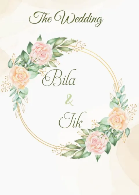 Foto sampul undangan Iik & Bila