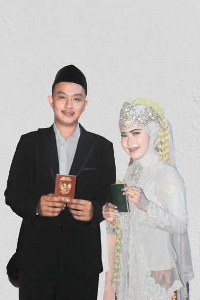 Foto sampul undangan Any & Erik