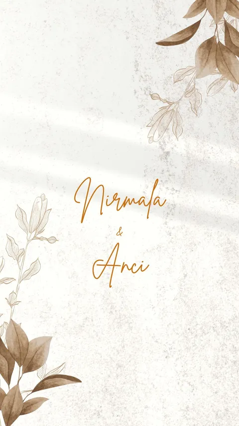 Foto sampul undangan Anci & Nirmala