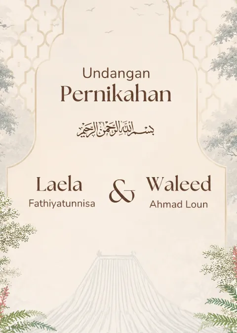 Foto sampul undangan Wali & Ela