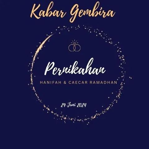 Foto sampul undangan Caecar Ramadhan & Hanifah