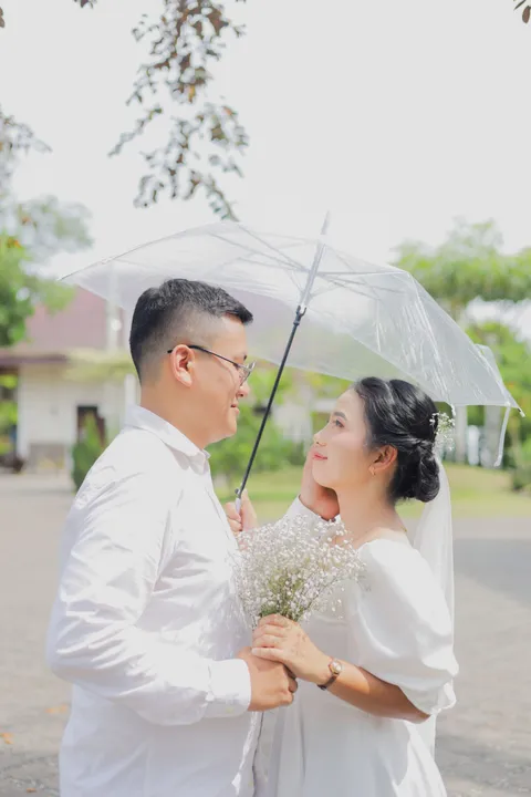 Foto sampul undangan Monica & David