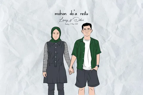 Foto sampul undangan Dikri & Lenny