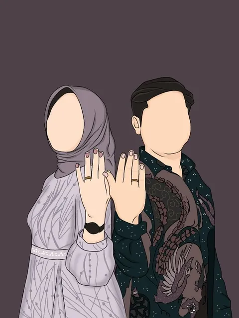 Foto sampul undangan Hajar & Herly