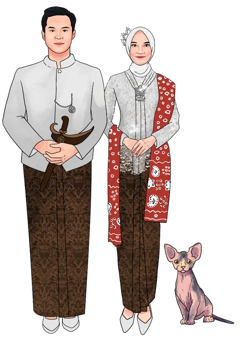Foto sampul undangan Faza & Caca