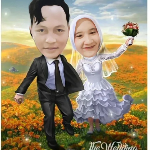 Foto sampul undangan Muchtar & Wulan