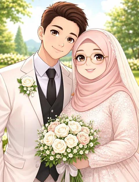 Foto sampul undangan Wahyu & Lina