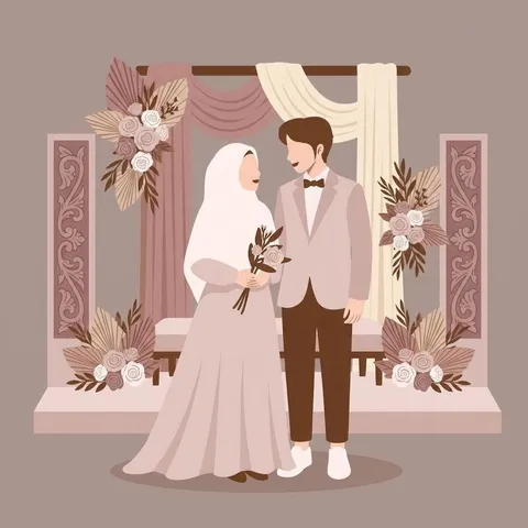 Foto sampul undangan Abror & Fitri