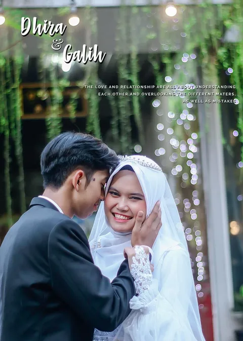 Foto sampul undangan Galih & Dhira