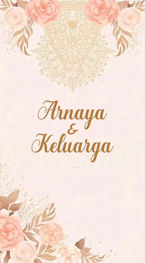 Foto sampul undangan Mepandes Arnaya&Keluarga