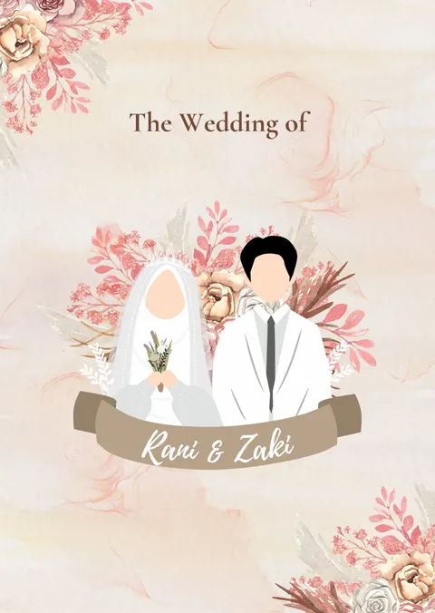 Foto sampul undangan Zaki & Rani