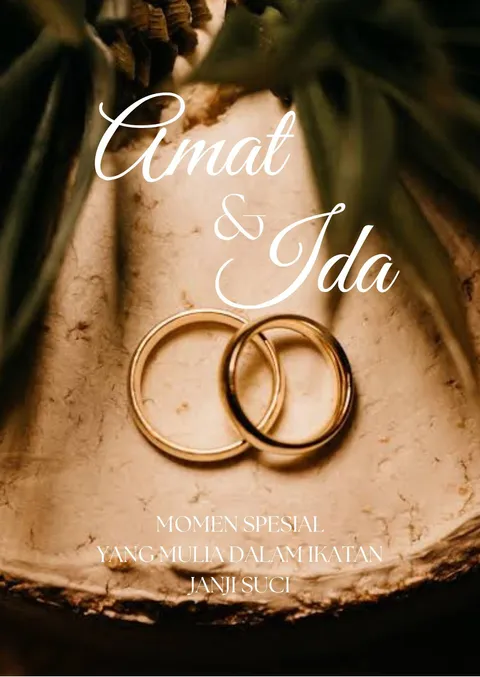 Foto sampul undangan Ida & Amat