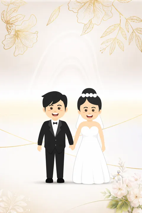 Foto sampul undangan Akmal & Inna