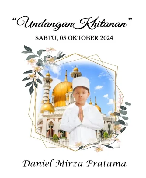 Foto sampul undangan Khitan Daniel