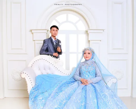 Foto sampul undangan Nabila & David