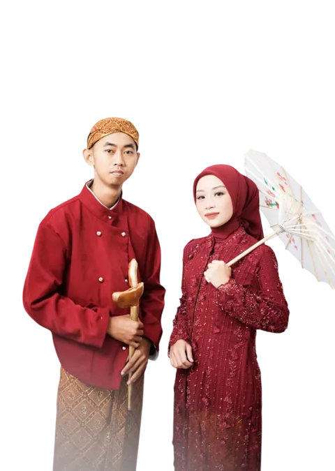 Foto sampul undangan Alwi & Maya