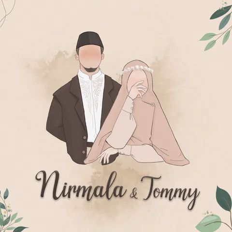 Foto sampul undangan Tommy & Nirmala