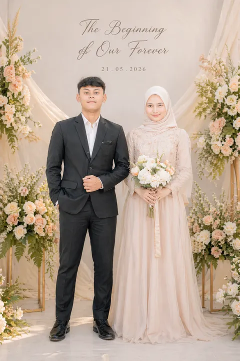 Foto sampul undangan Rina Nurrohmah & Imron Purba Direja