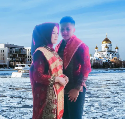 Foto sampul undangan Fandi & Maya