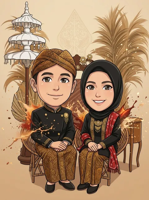 Foto sampul undangan Riyan & Resti