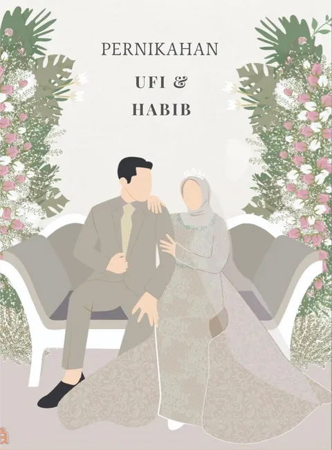 Foto sampul undangan Habib & Ufi