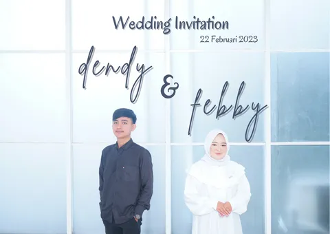 Foto sampul undangan Dendy & Febiyanti
