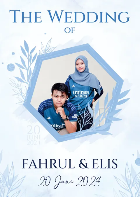 Foto sampul undangan Elis & Fahrul