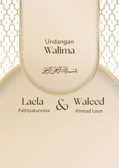 Foto sampul undangan Ela & Wali