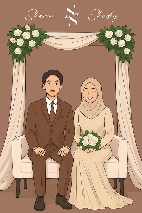 Foto sampul undangan Shodiq & Sherin