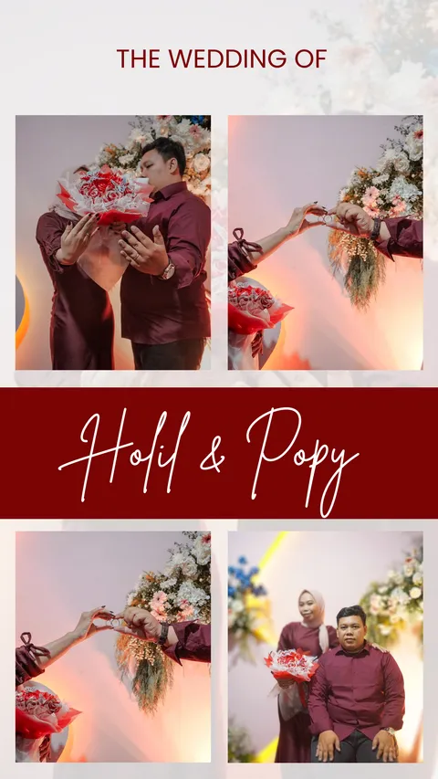 Foto sampul undangan Holiludin & Popy