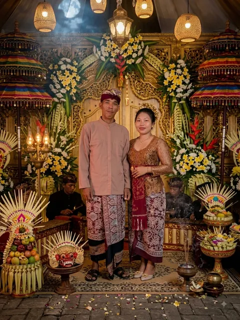 Foto sampul undangan Kadek & Krisna