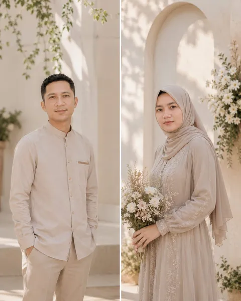 Foto sampul undangan Widi & Harun