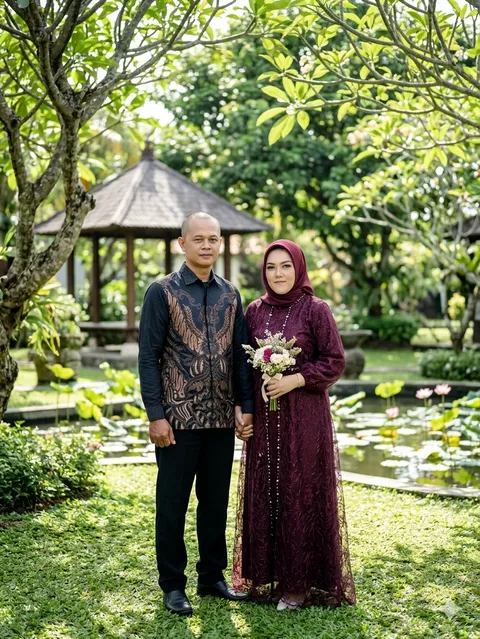Foto sampul undangan Deni & Defi